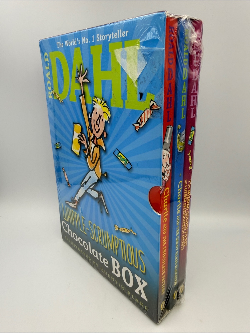 Roald Dahl Whipple-Scrumptious Chocolate Box 3 Book Set NEW Sealed Puffin